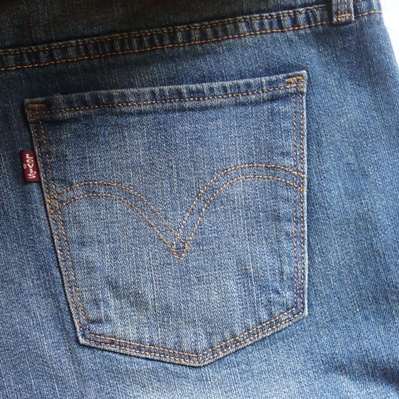 LEVI'S Classic Bootcut Jeans Denim Blue flare  - size 12 - Picture 6 of 8